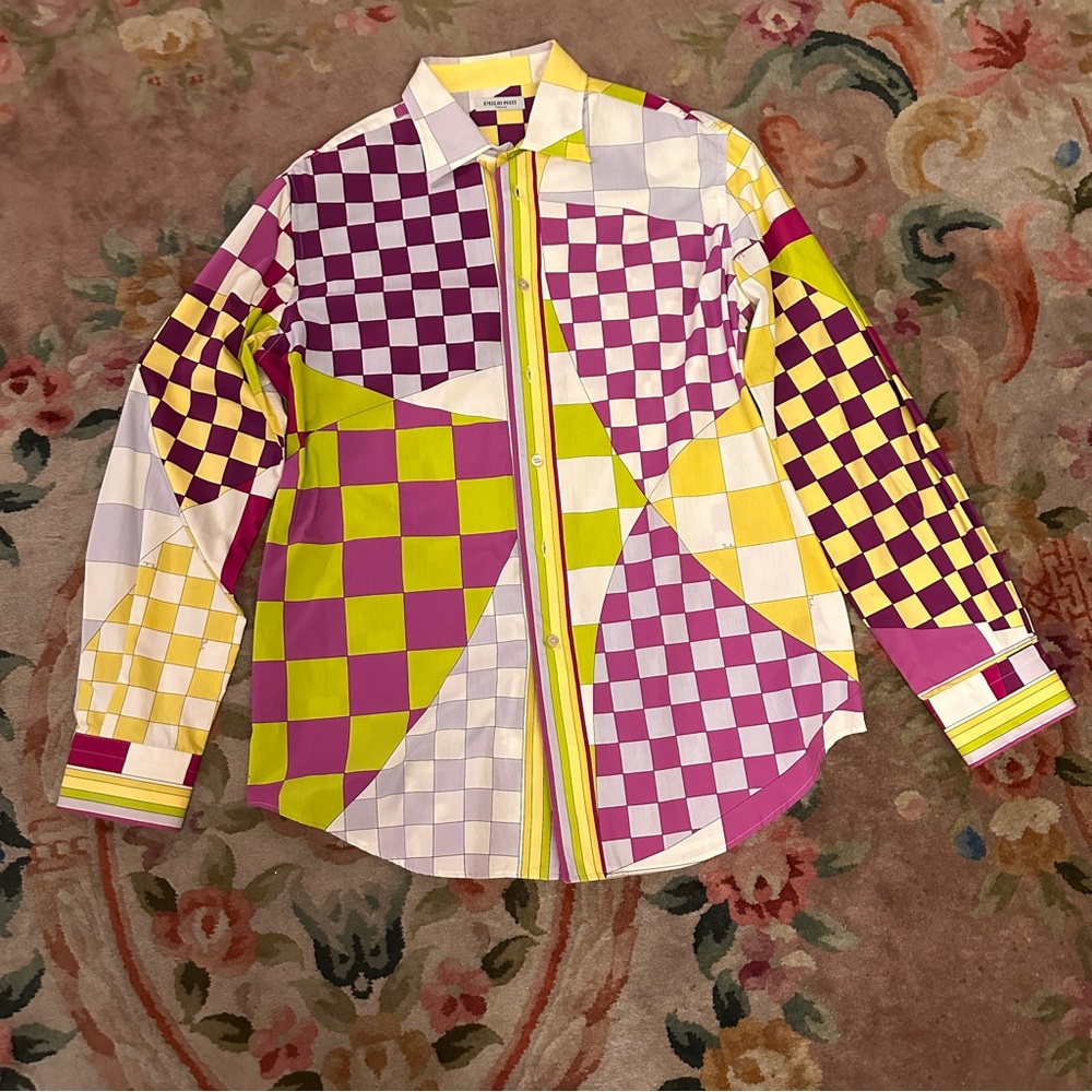 Emilio Pucci long-sleeved button down shirt XXL